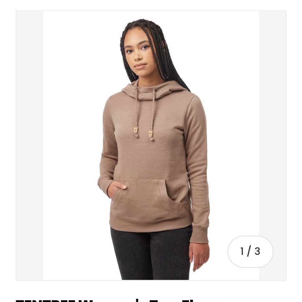 TENTREE Women's TreeFleece Banshee Pullover Hoodie Pine Bark